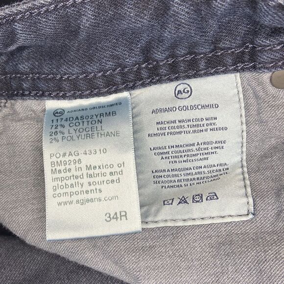 Adriano Goldschmied AG-ED Denim The Graduate Tailored Leg Jeans Sz 34R - Picture 10 of 10